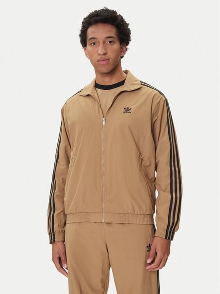 Adidas Bluza adicolor Woven Firebird JY1333 Beżowy Loose Fit. Brązowe bluzy bez kaptura męskie Adidas, l, z syntetyku. Za 239.99 zł.