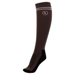 Skarpety jeździeckie BR Equitation Juna PU3. Brązowe skarpetki męskie BR, bez wzorów, ze splotem. Za 88.00 zł.