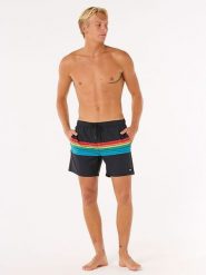 Rip Curl Szorty kąpielowe "Surf Revival Volley" w kolorze czarnym ze wzorem rozmiar: M. Czarne szorty sportowe męskie Rip Curl, m, z materiału, outdoorowe. Za 109.26 zł.