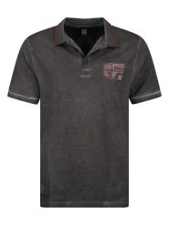 Geographical Norway Koszulka polo "Kotz" w kolorze czarnym rozmiar: S. Czarne koszulki polo męskie Geographical Norway, s, bez wzorów, z bawełny, bez ramiączek. Za 79.03 zł.