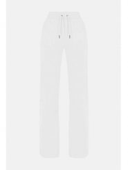Juicy Couture Spodnie dresowe w kolorze białym rozmiar: L. Białe spodnie dresowe damskie Juicy Couture, l, bez wzorów, z dresówki. Za 184.95 zł.