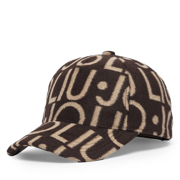Czapka z daszkiem Liu Jo. Brązowe czapki z daszkiem damskie Liu Jo, bez wzorów. Za 199.99 zł.
