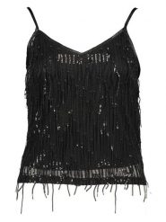 ONLY Top w kolorze czarnym rozmiar: XS. Czarne topy damskie Only, xs, bez wzorów, bez kołnierzyka. Za 41.69 zł.