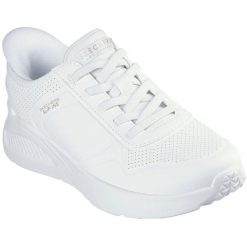 Buty sportowe damskie Skechers Uno Lite floating Steps. Białe buty sportowe na co dzień damskie Skechers, bez wzorów, ze skóry ekologicznej. Za 390.00 zł.