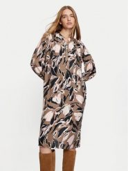 Fransa Sukienka codzienna Ariana 20614313 Brązowy Loose Fit. Brązowe sukienki damskie Fransa, na co dzień, xs, bez wzorów, z wiskozy, bez kołnierzyka, bez ramiączek, proste. Za 149.99 zł.