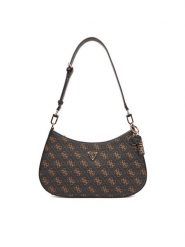 Guess Torebka Noelle II HWQG96 72180 Brązowy. Brązowe torebki klasyczne damskie Guess, z aplikacjami, ze skóry, bez dodatków. Za 419.99 zł.