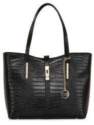 Mia Tomazzi Skórzana torebka w kolorze czarnym - 35 x 28 x 14 cm rozmiar: onesize. Czarne torebki klasyczne damskie Mia Tomazzi, bez wzorów, z materiału, bez dodatków. Za 404.99 zł.