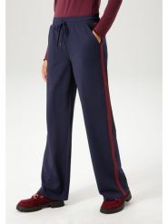 Aniston Spodnie w kolorze granatowym rozmiar: 44. Niebieskie spodnie materiałowe damskie Aniston, bez wzorów, z materiału, z podwyższonym stanem. Za 82.83 zł.