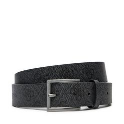Pasek Męski Guess. Czarne paski męskie Guess, z aplikacjami. Za 189.99 zł.