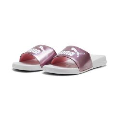 Klapki damskie Puma Popcat 20 Girlpower. Białe klapki damskie Puma, bez wzorów, z materiału, bez obcasa. Za 161.00 zł.