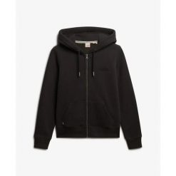 Bluza damska z kapturem Superdry Vintage Metallic. Czarne bluzy z kapturem damskie Superdry. Za 342.35 zł.