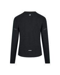 Damski longsleeve bluzka sportowa z wełny merino na zimę Core Run CEP czarna. Czarne bluzki sportowe damskie CEP, na zimę, l, bez wzorów, z elastanu, bez ramiączek. Za 518.90 zł.