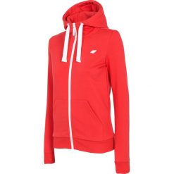 Bluza damska BLD300A - czerwony. Czerwone bluzy z kapturem damskie 4f, z dzianiny. Za 149.99 zł.