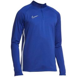 Bluza sportowa męska Nike Dri-FIT Academy Dril Top. Niebieskie bluzy bez kaptura męskie Nike, bez wzorów, sportowe, bez kołnierzyka, bez ramiączek. Za 191.64 zł.
