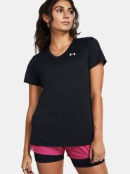 Under Armour Koszulka sportowa "Tech" w kolorze czarnym rozmiar: XXL. Czarne bluzki sportowe damskie Under Armour, xxl, bez wzorów, z materiału, bez ramiączek. Za 78.95 zł.