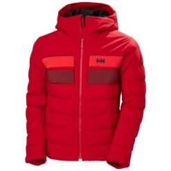 Kurtka z kapturem Helly Hansen Bossanova. Czerwone kurtki narciarskie i snowboardowe damskie Helly Hansen, m, bez wzorów, z puchu, z kapturem, narciarskie. W wyprzedaży za 1,192.00 zł.