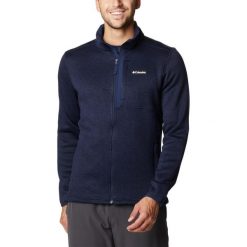 Polarowy sweter męski Columbia Weather Full Zip. Czarne swetry męskie Columbia, m, bez wzorów, z polaru, bez kołnierzyka. Za 419.00 zł.