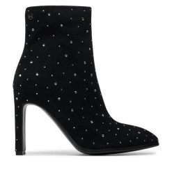 Botki GOE. Czarne botki damskie GOE, bez obcasa, na szpilce, bez zapięcia. Za 539.99 zł.