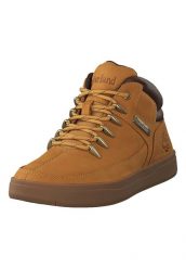 Buty sportowe Sneakersy męskie, Davis Square Mid. Brązowe buty sportowe na co dzień męskie Timberland, z materiału, bez zapięcia, trekkingowe. Za 489.99 zł.