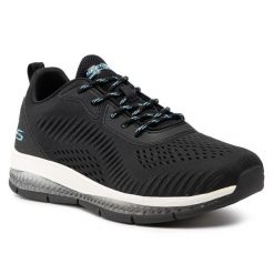Buty na co dzień na trening damskie SKECHERS BOBS GAMMA siateczka. Czarne obuwie treningowe damskie Skechers, na fitness i siłownię. Za 243.00 zł.