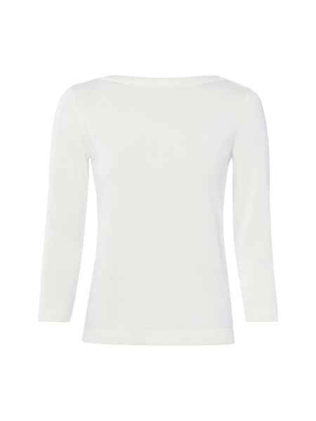 Brookshire Sweter z dzianiny Kobiety Bawełna biały, XXL. Białe swetry klasyczne damskie brookshire, xxl, z bawełny, bez kołnierzyka. Za 79.95 zł.