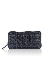 Bellicci Skórzany portfel w kolorze granatowym - 19,5 x 10 x 3 cm rozmiar: onesize. Niebieskie portfele damskie Bellicci, bez wzorów, z materiału. Za 161.34 zł.