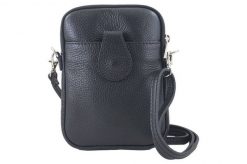Listonoszka etui skórzane Barberini's czarna 887-1. Czarne shopper bag damskie Barberinis, bez wzorów, ze skóry, na ramię, małe, bez dodatków. Za 119.99 zł.