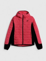 4F Kurtka trekkingowa z wypełnieniem Primaloft Silver damska - różowa S. Czerwone kurtki damskie 4f, na lato, l, bez wzorów, z materiału, bez kaptura. Za 399.99 zł.