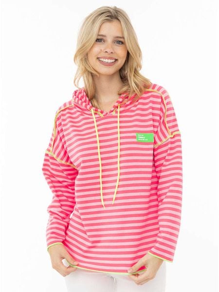 Zwillingsherz Bluza w kolorze jasnoróżowym rozmiar: L/XL. Różowe bluzy z kapturem damskie Zwillingsherz, l. Za 159.95 zł.