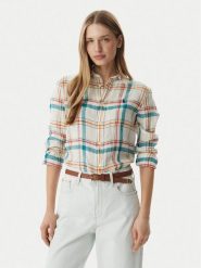 Polo Ralph Lauren Koszula 211970733501 Kremowy Classic Fit. Białe koszule damskie Polo Ralph Lauren, xl, bez wzorów, ze lnu, bez kołnierzyka, bez ramiączek. Za 859.99 zł.