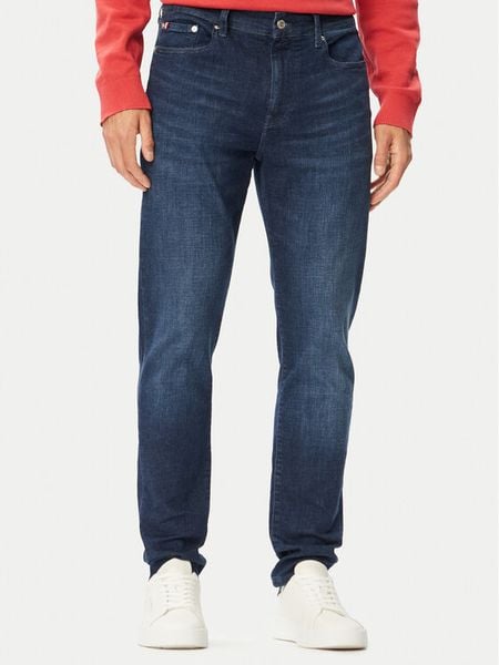 Tommy Hilfiger Jeansy Bleecker MW0MW43161 Granatowy Slim Fit. Niebieskie jeansy męskie Tommy Hilfiger. Za 489.99 zł.