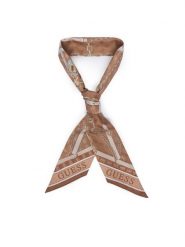 Guess Apaszka AW5681 POL03 Brązowy jasny. Brązowe apaszki damskie Guess, z aplikacjami, z poliesteru. Za 114.99 zł.