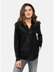 KEY LARGO Bluzka "Python" w kolorze czarnym rozmiar: L. Czarne bluzki damskie KEY LARGO, l, bez wzorów, bez kołnierzyka, bez ramiączek. Za 114.98 zł.