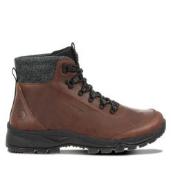Trapery Luhta. Brązowe buty zimowe męskie Luhta, bez zapięcia. Za 419.99 zł.