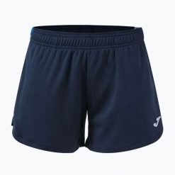 Spodenki damskie Joma Terra. Niebieskie szorty damskie Joma, bez wzorów, z materiału, sportowe. Za 109.99 zł.