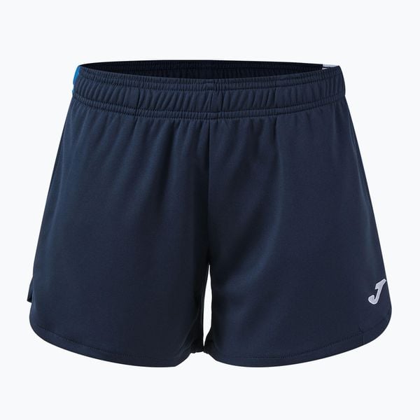 Spodenki damskie Joma Terra. Niebieskie szorty damskie Joma, bez wzorów, z materiału, sportowe. Za 109.99 zł.