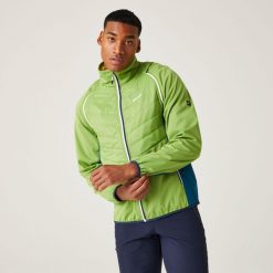 Steren Hybrid II męski softshell. Zielone kurtki softshell damskie Regatta, m, bez wzorów, z softshellu, bez kaptura. W wyprzedaży za 229.99 zł.