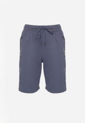 Niebieskie Klasyczne Dresowe Szorty z Bawełną Liraneve. Niebieskie szorty męskie Born2be, z bawełny, bez kołnierzyka. Za 44.99 zł.
