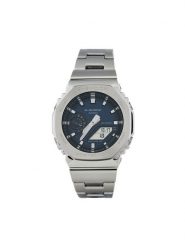 G-Shock Zegarek G-Steel GM-2110D-2BER Srebrny. Szare, analogowe zegarki męskie G-Shock, srebrne. Za 1,119.00 zł.