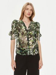 Morgan Bluzka 241-CIMPA.F Zielony Regular Fit. Zielone bluzki damskie Morgan, bez wzorów, z syntetyku, bez ramiączek. Za 239.99 zł.