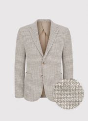 PAKO LORENTE – Beżowa marynarka w pepitkę. Brązowe marynarki męskie Pako Lorente, bez wzorów, z bawełny. Za 799.99 zł.