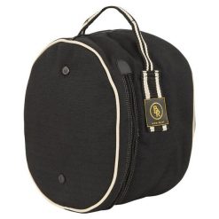 Torba na kask jeździecki na bombę BR Equitation Classic 600D. Czarne torebki klasyczne damskie BR, bez wzorów, z nylonu, bez dodatków. Za 171.50 zł.