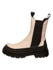 GANT Footwear Skórzane sztyblety w kolorze beżowo-czarnym rozmiar: 39. Brązowe botki damskie GANT Footwear, sportowe, z okrągłym noskiem, bez obcasa, bez zapięcia. Za 277.36 zł.
