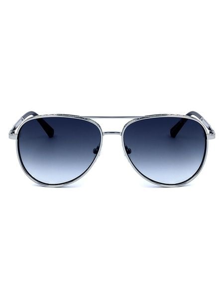 Guess Męskie okulary przeciwsłoneczne w kolorze srebrno-granatowym rozmiar: 59. Niebieskie okulary przeciwsłoneczne męskie Guess, z tworzywa sztucznego. Za 255.06 zł.
