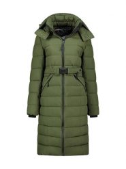 Geographical Norway Płaszcz zimowy "Cabimalimo" w kolorze khaki rozmiar: S. Brązowe płaszcze damskie Geographical Norway, na zimę, s, bez wzorów, z puchu. Za 334.60 zł.