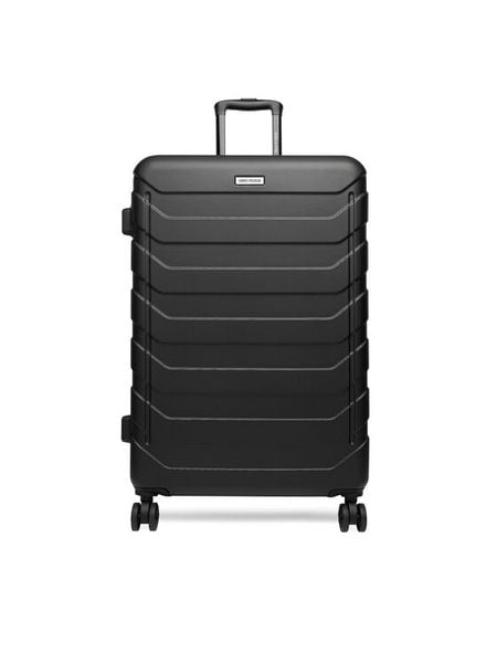 GINO ROSSI Walizka duża CEO-GIN-L-001-05-BLACK Czarny. Czarne walizki Gino Rossi, bez wzorów, z tworzywa sztucznego, duże. Za 299.99 zł.