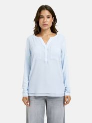 Milano Italy Bluzka w kolorze błękitnym rozmiar: M. Niebieskie bluzki damskie Milano Italy, m, bez wzorów, z wiskozy, bez kołnierzyka, bez ramiączek. Za 126.99 zł.