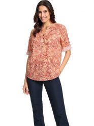 WITT WEIDEN Bluzka w kolorze czerwonym rozmiar: 44. Czerwone bluzki damskie WITT WEIDEN, bez wzorów, z bawełny, bez kołnierzyka, bez ramiączek. Za 65.38 zł.