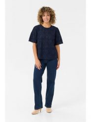 Cream Bluzka w kolorze granatowym rozmiar: 46. Niebieskie bluzki damskie Cream, bez wzorów, z bawełny, bez kołnierzyka, bez ramiączek. Za 129.95 zł.