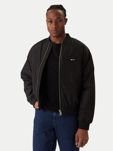 Karl Lagerfeld Jeans Kurtka bomber B1M15015 Czarny Regular Fit. Czarne kurtki męskie Karl Lagerfeld Jeans, l, bez wzorów, z jeansu, bez kaptura. Za 949.99 zł.